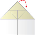 Step 11: Take the vertical flap which will have been created by step  - Lightning Paper Airplane