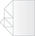 Step 8: The two small triangles at the left hand end are flaps of pa - Sabretooth Paper Airplane